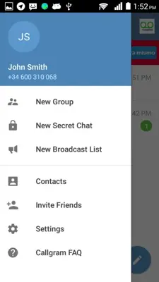 Callgram android App screenshot 1